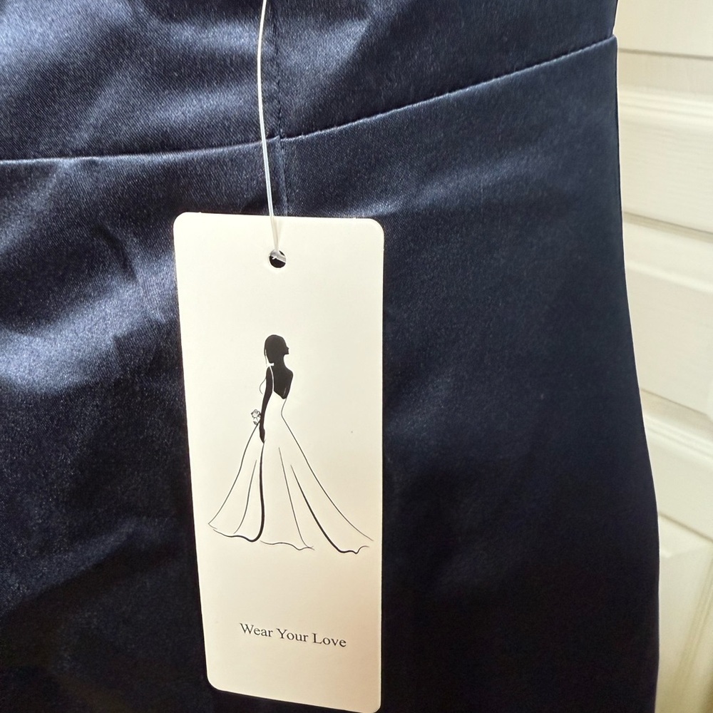 Marine Navy Blue Strapless Dress - Picture 6 of 7